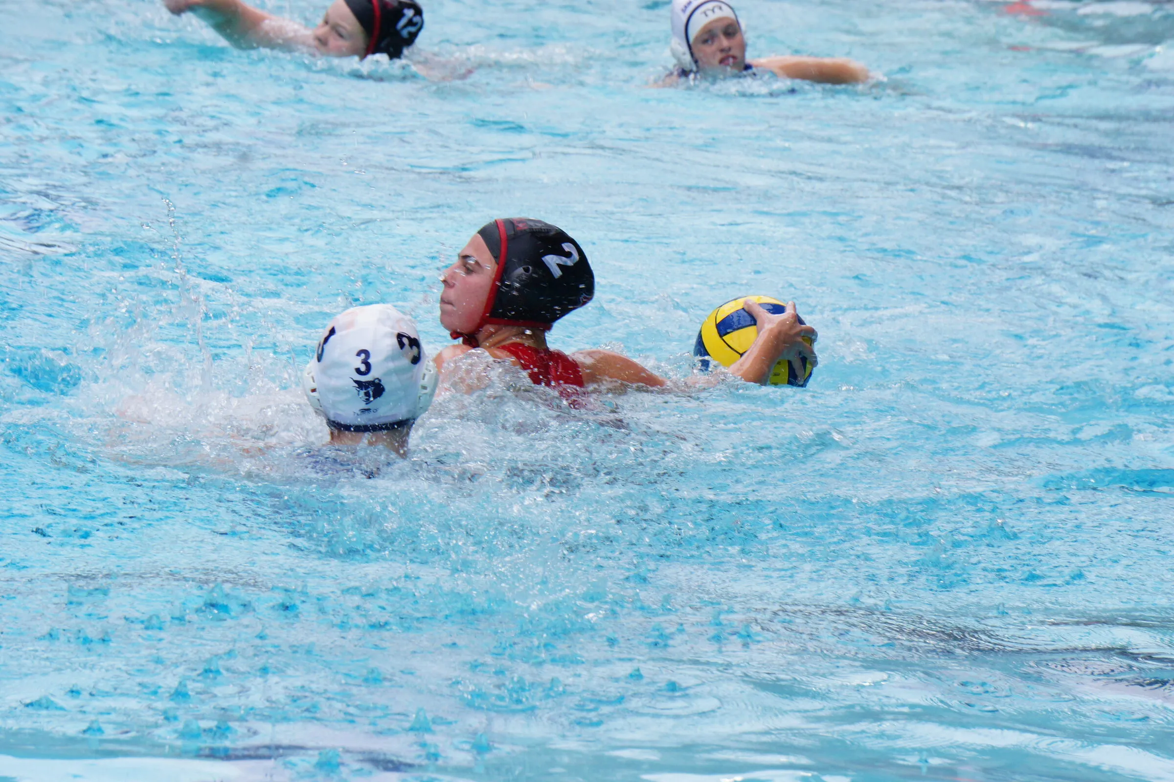 A player drives forward with the ball